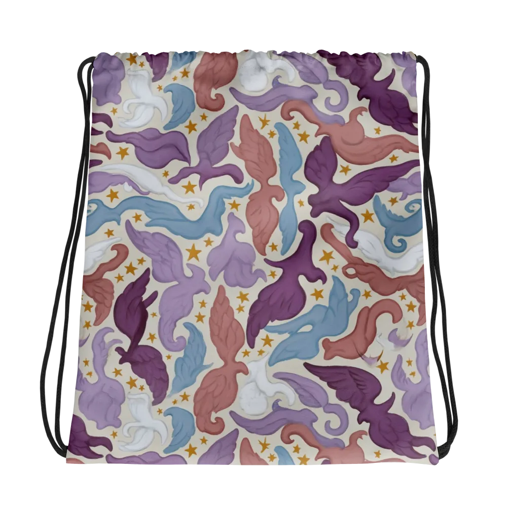 Starling Parade on Drawstring Bag — Photo