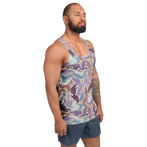 Starling Parade on a Men's Tank Top