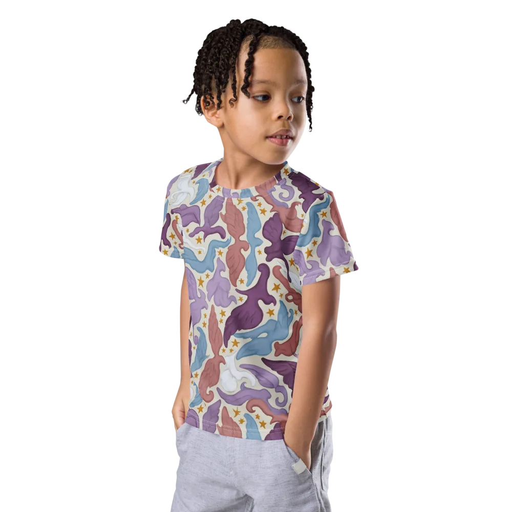 Starling Parade on Kids Crew Neck T-Shirt — Left Front