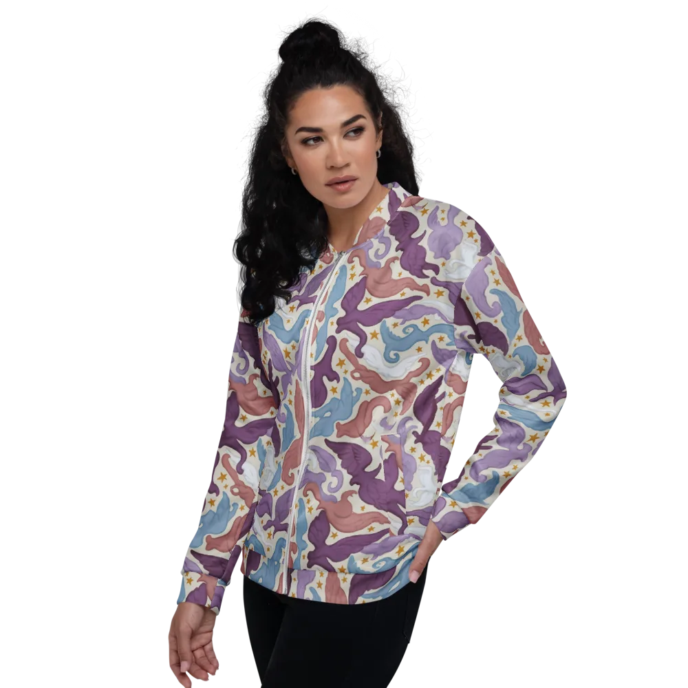 Starling Parade on Bomber Jacket — Left