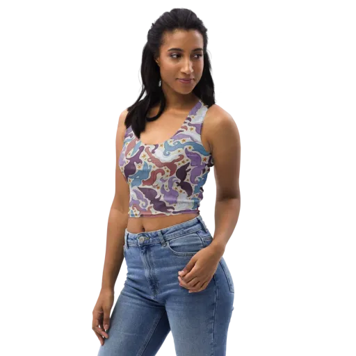 Starling Parade on a Crop Top