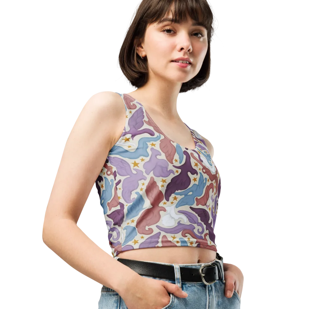 Starling Parade on Crop Top — Right Front