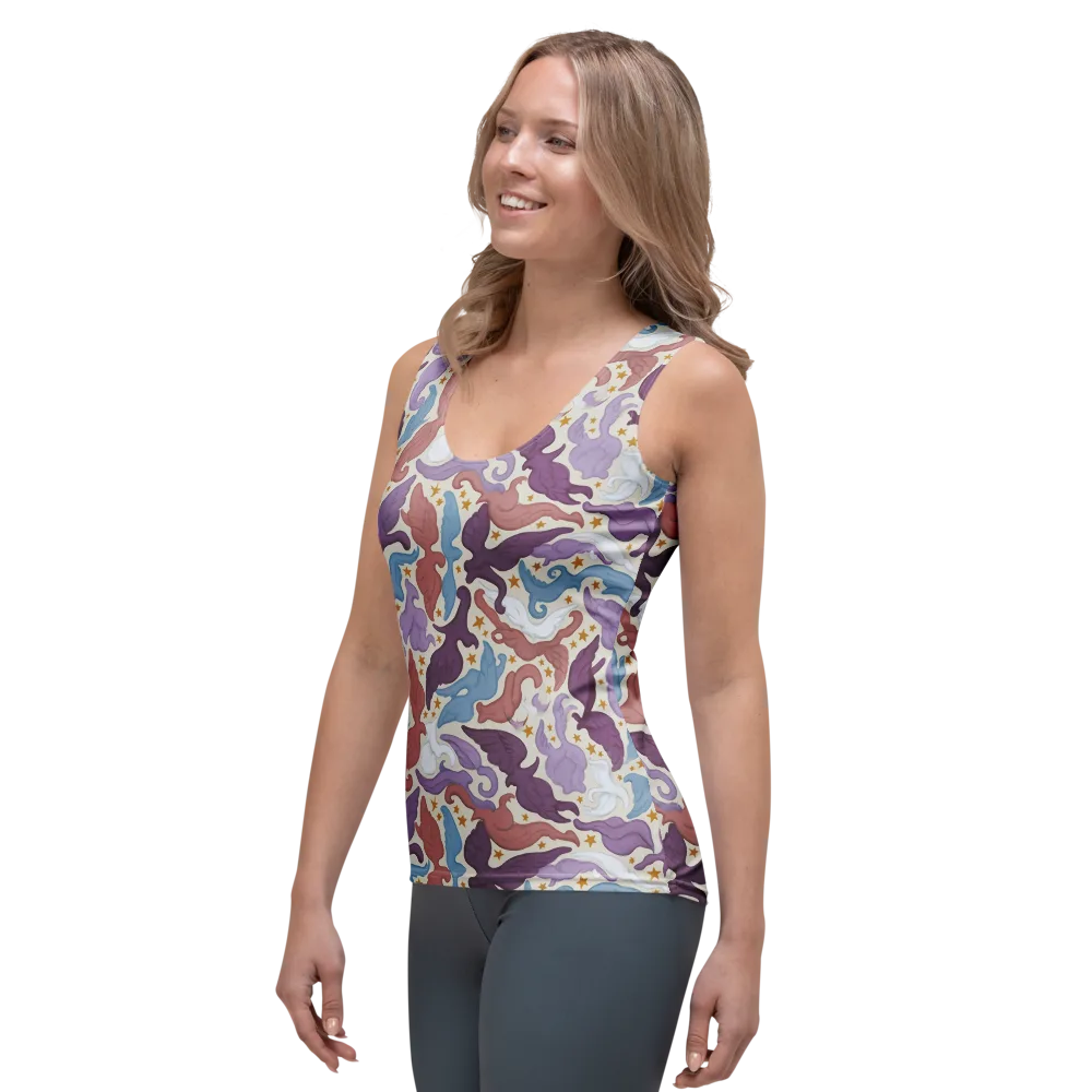Starling Parade on Women's Tank Top — Left Front