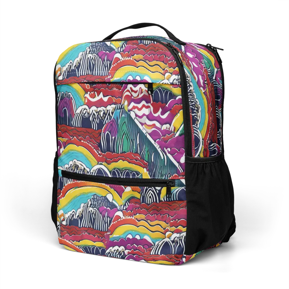 Chromatic Waveform on Utility Backpack — Left Front
