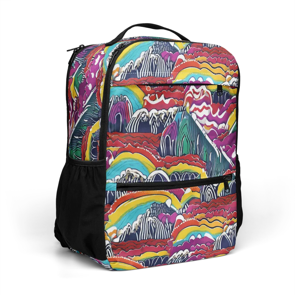 Chromatic Waveform on Utility Backpack — Right Front