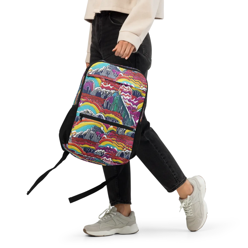 Chromatic Waveform on Utility Backpack — Front