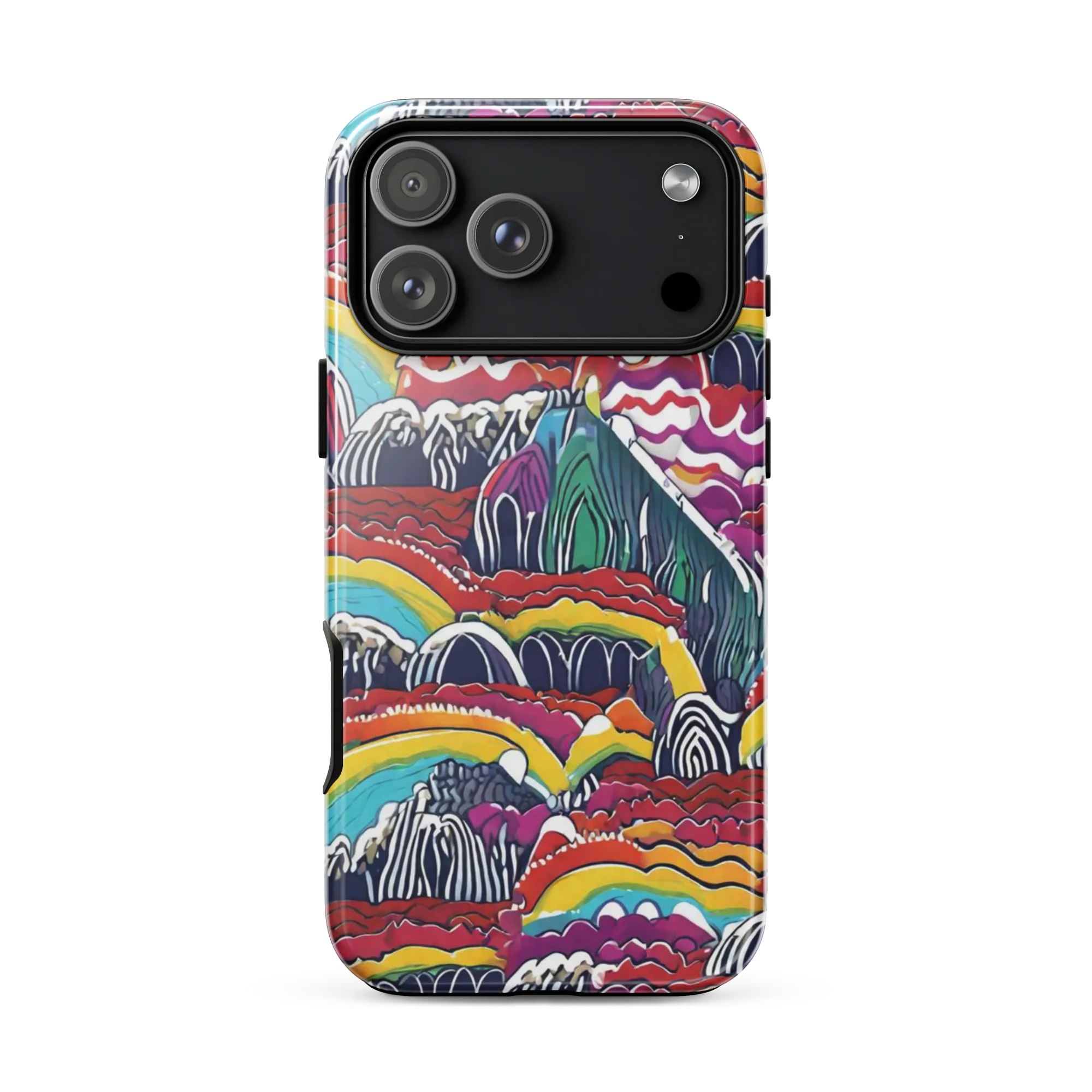 Chromatic Waveform on Tough Case for iPhone® — Front
