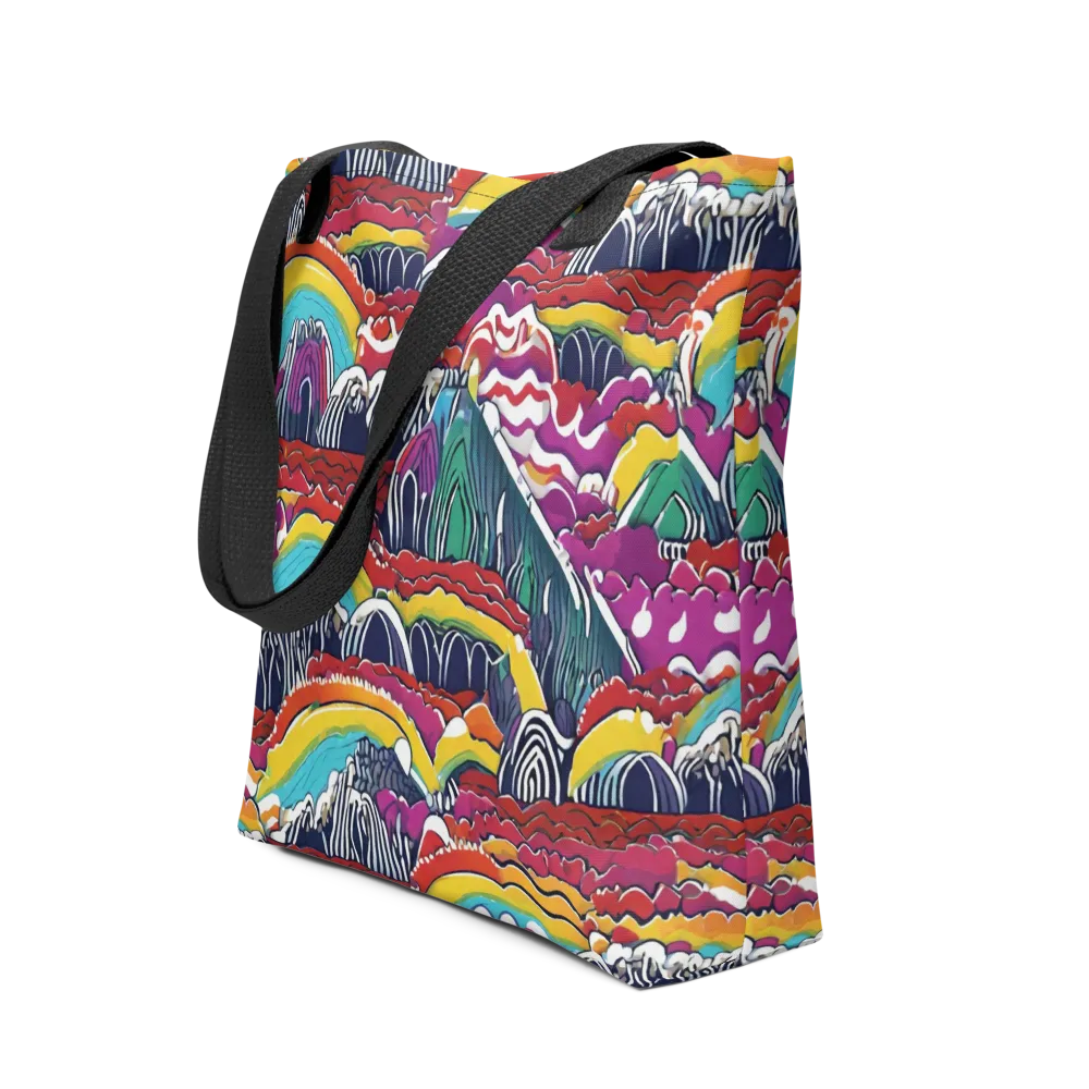 Chromatic Waveform on Tote Bag — Front