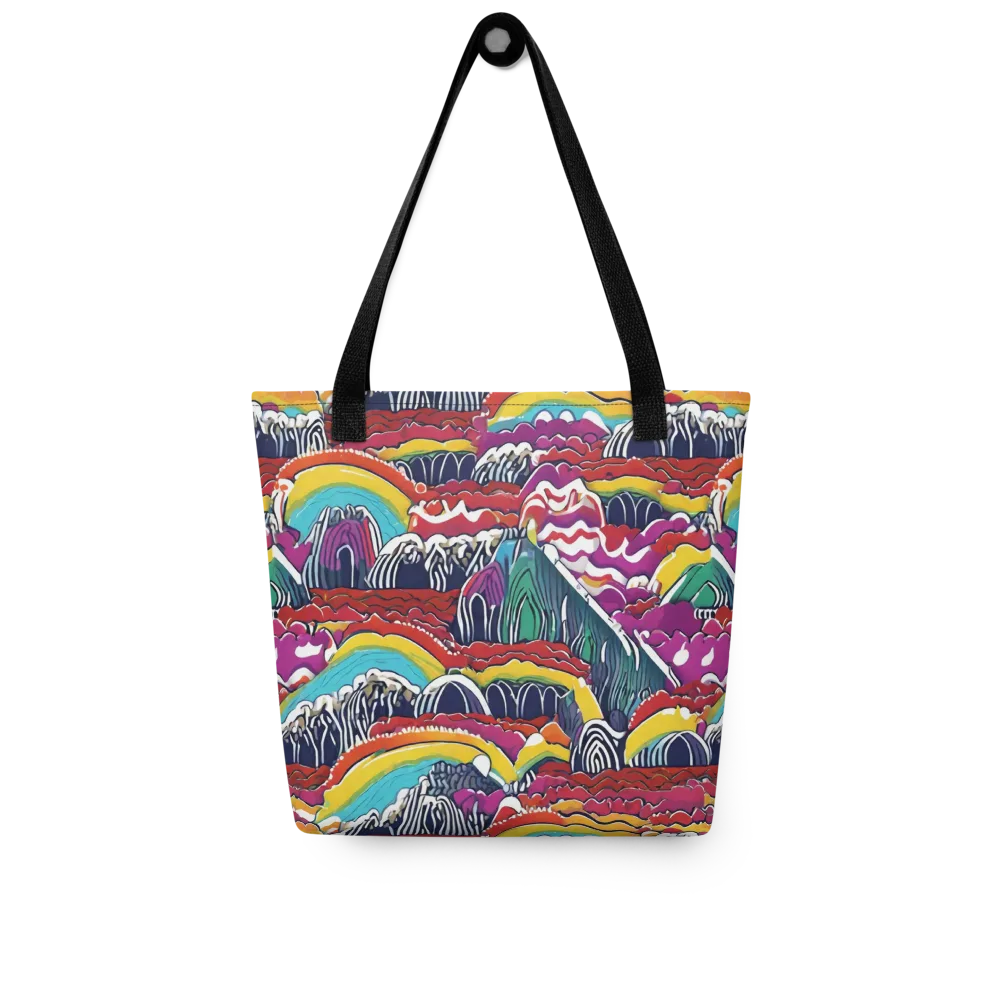 Chromatic Waveform on Tote Bag — Front