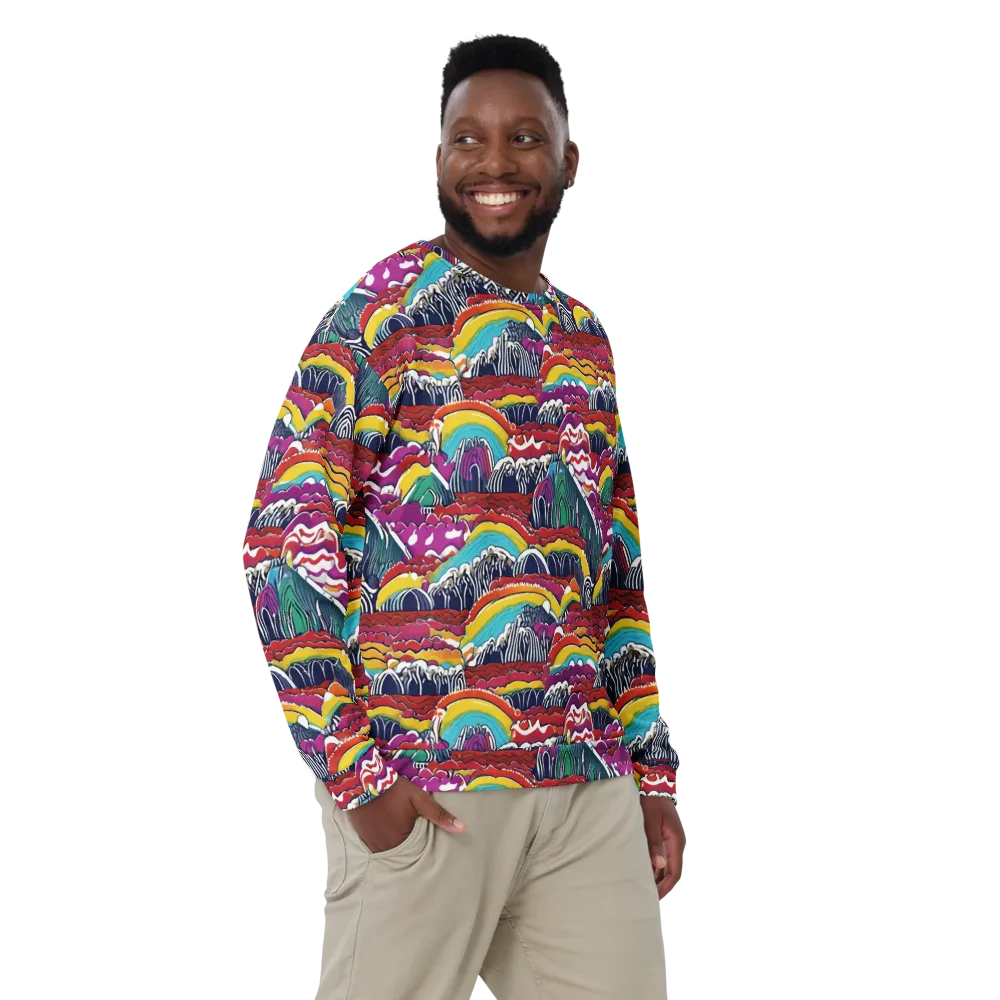 Chromatic Waveform on Sweatshirt — Front
