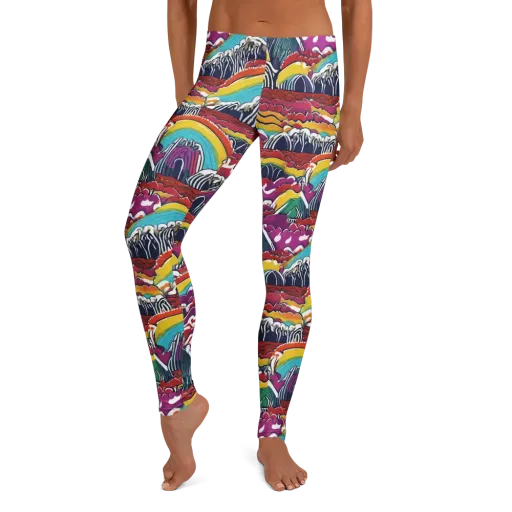 Chromatic Waveform on a Leggings