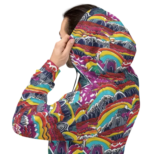 Chromatic Waveform on a Hoodie