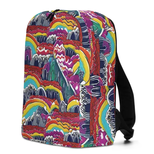 Chromatic Waveform on a Minimalist Backpack