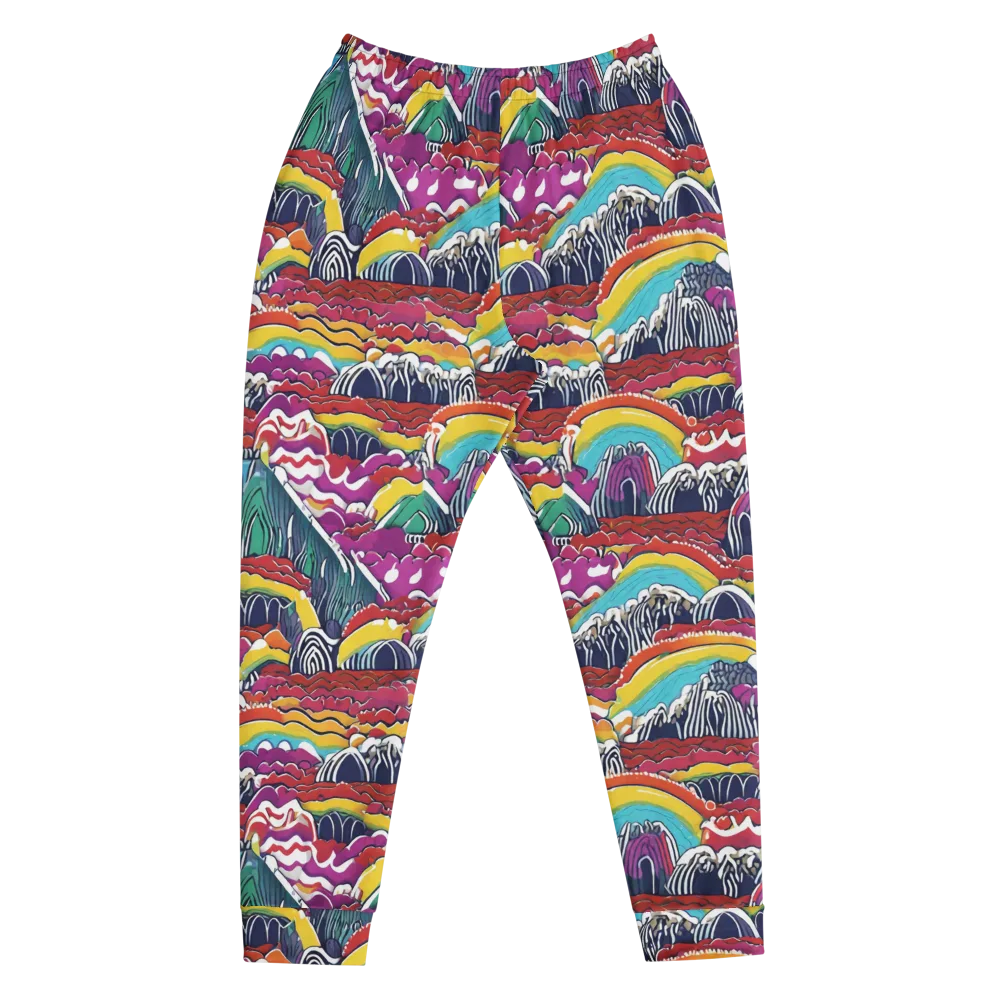 Chromatic Waveform on Men's Joggers — Front