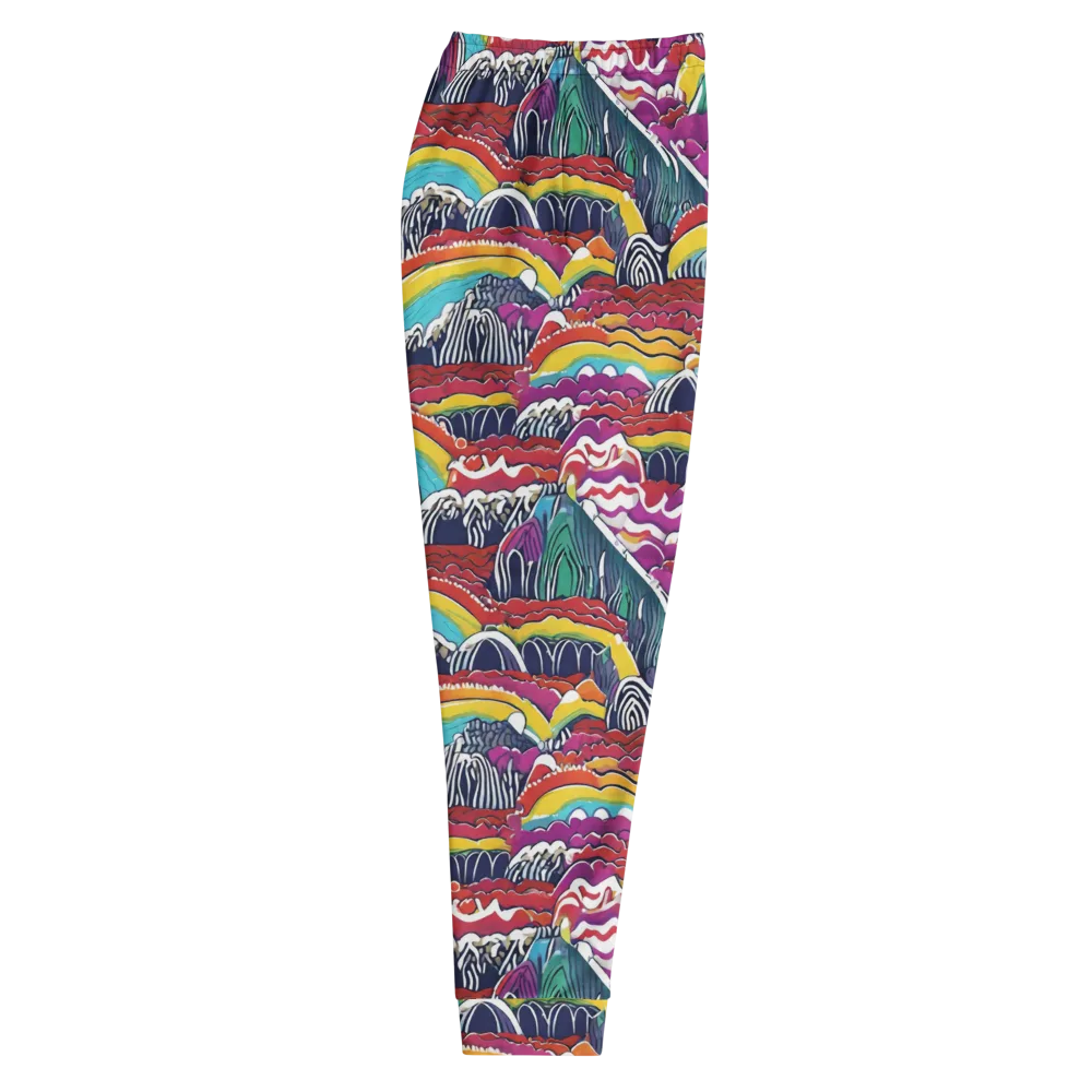 Chromatic Waveform on Men's Joggers — Right