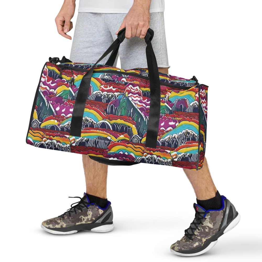 Chromatic Waveform on Duffle Bag — Front