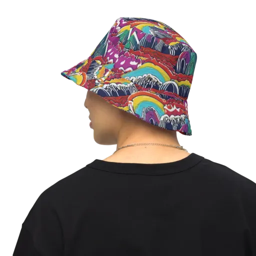Chromatic Waveform on a Reversible Bucket Hat