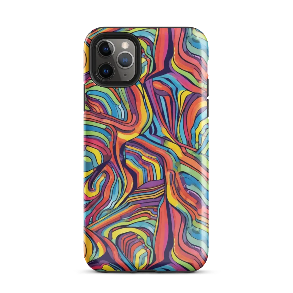 Chromatic Topography on Tough Case for iPhone® — Front