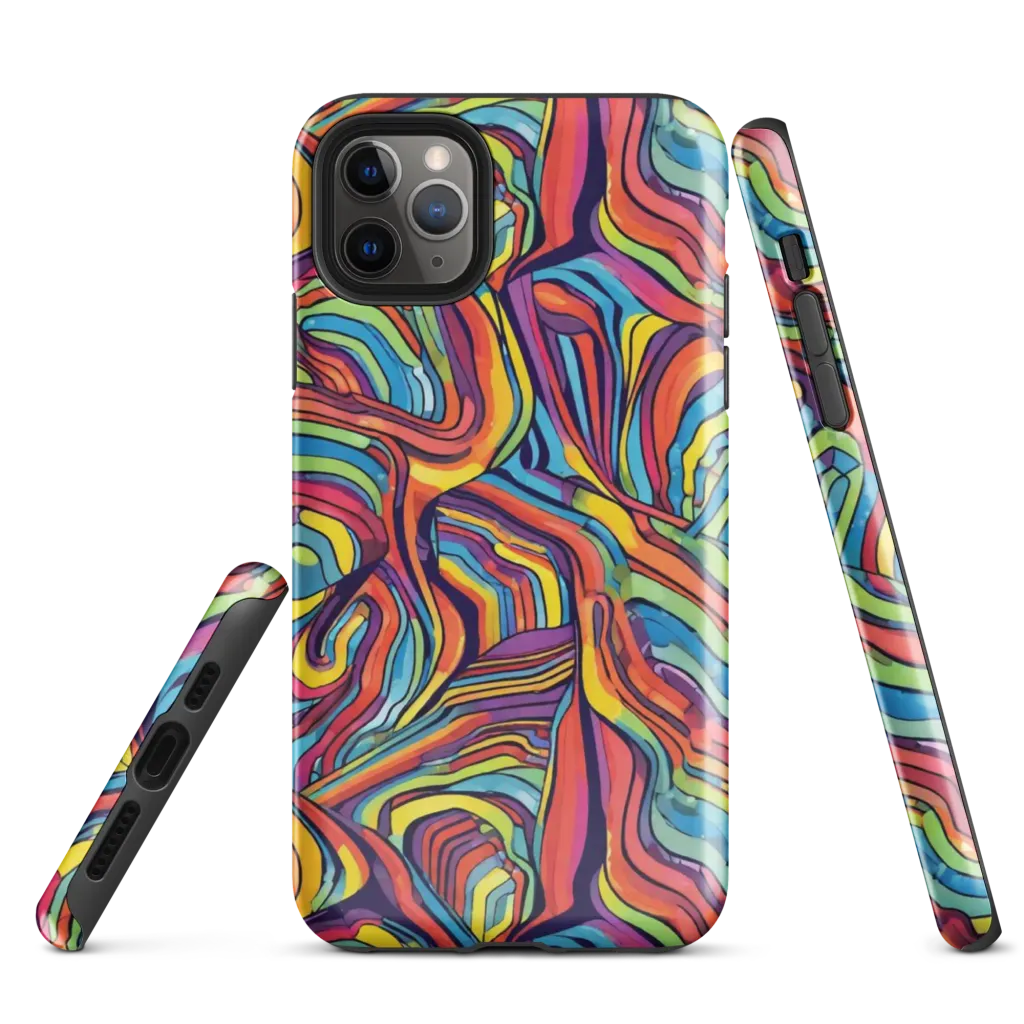 Chromatic Topography on Tough Case for iPhone® — Front