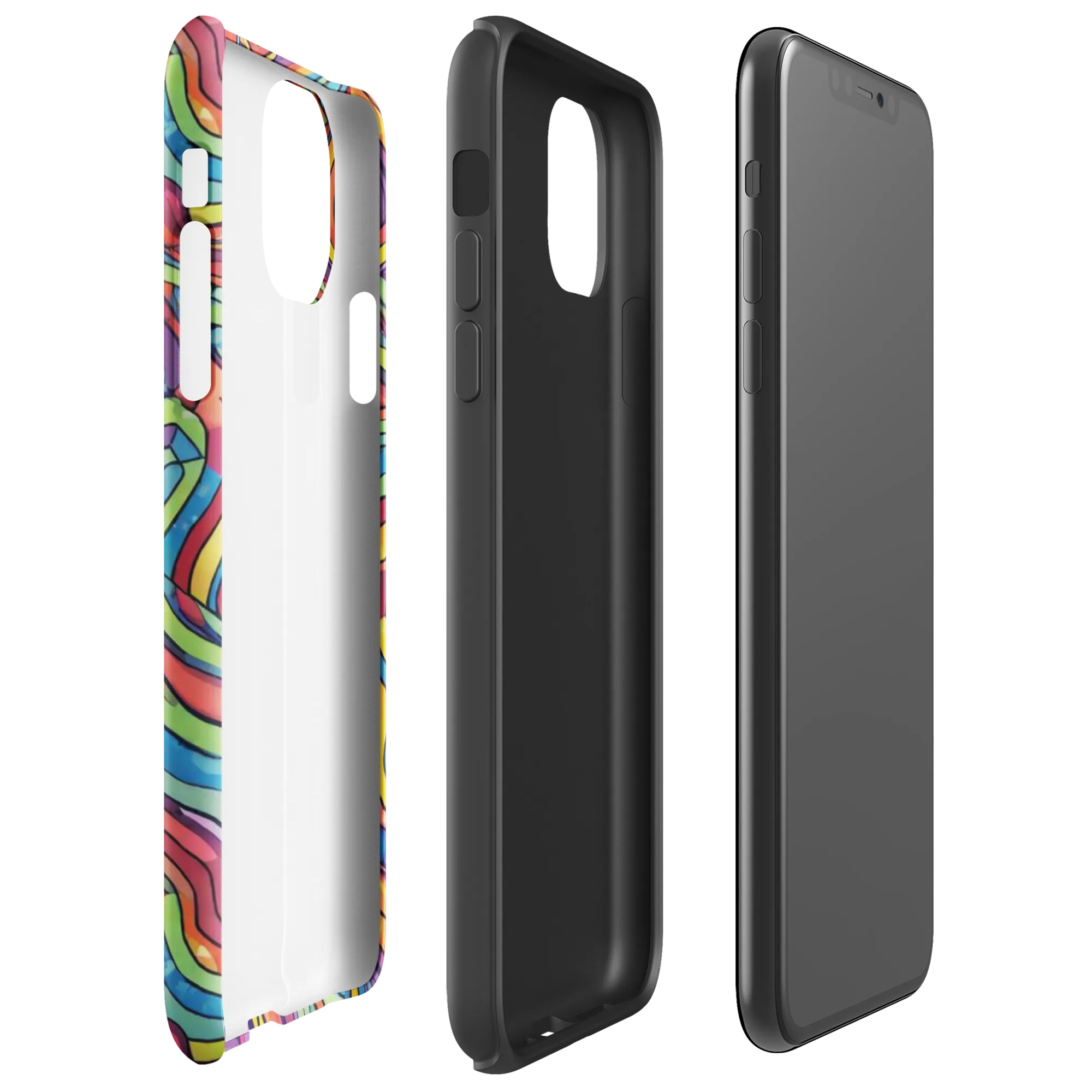 Chromatic Topography on Tough Case for iPhone® — Right