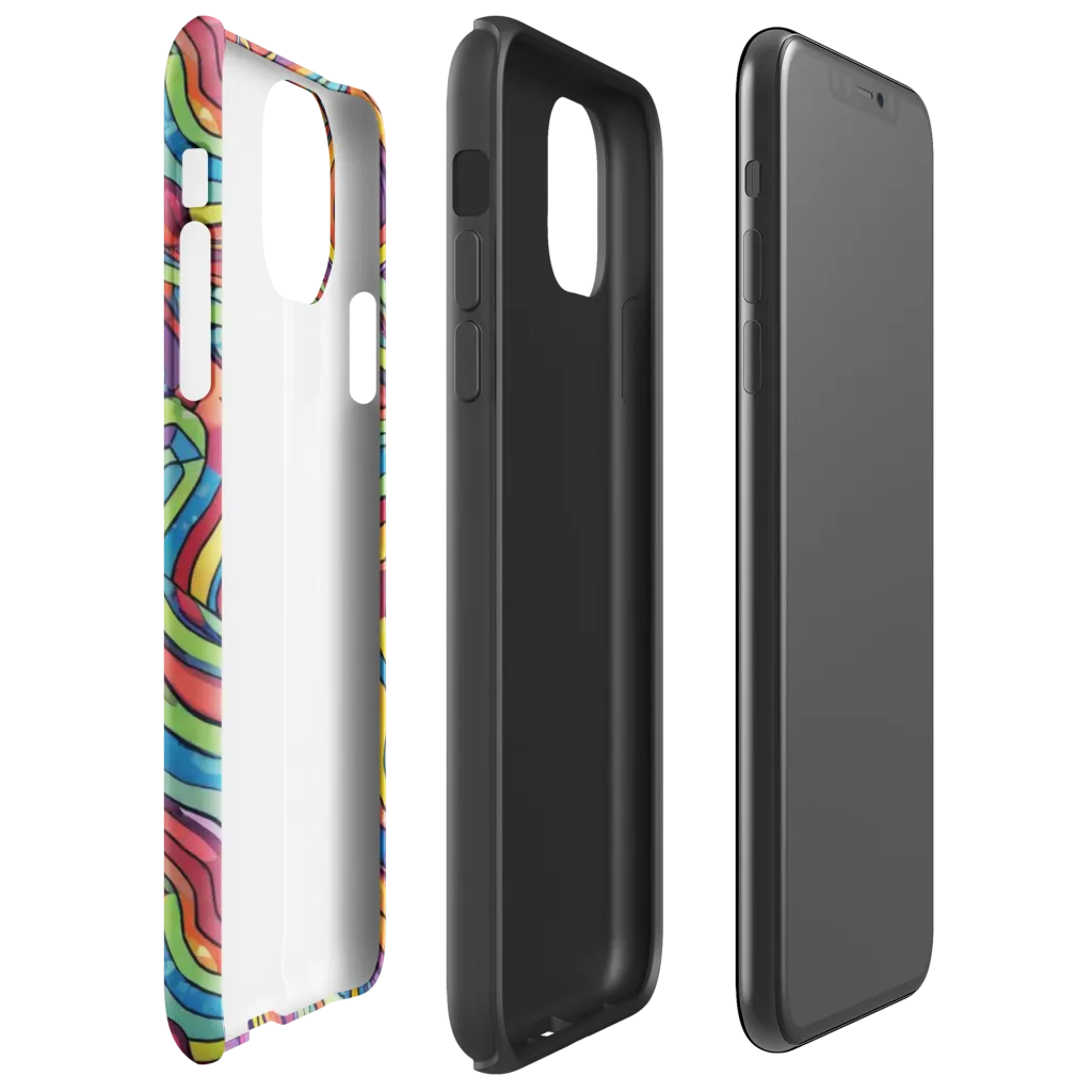Chromatic Topography on Tough Case for iPhone® — Right