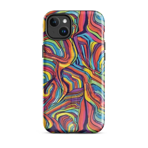 Chromatic Topography on a MagSafe Tough Case for iPhone®