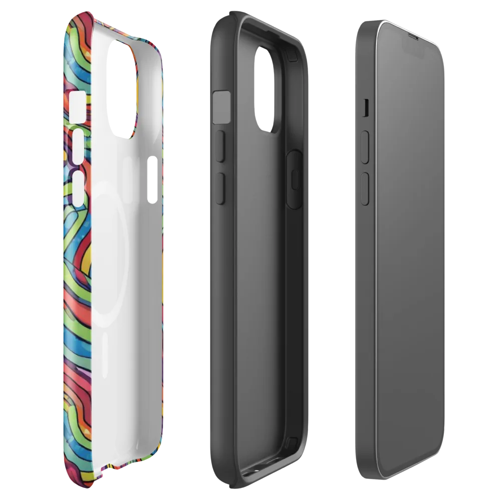 Chromatic Topography on MagSafe Tough Case for iPhone® — Front