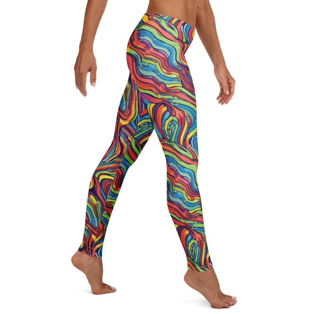 Chromatic Topography on Leggings — Right