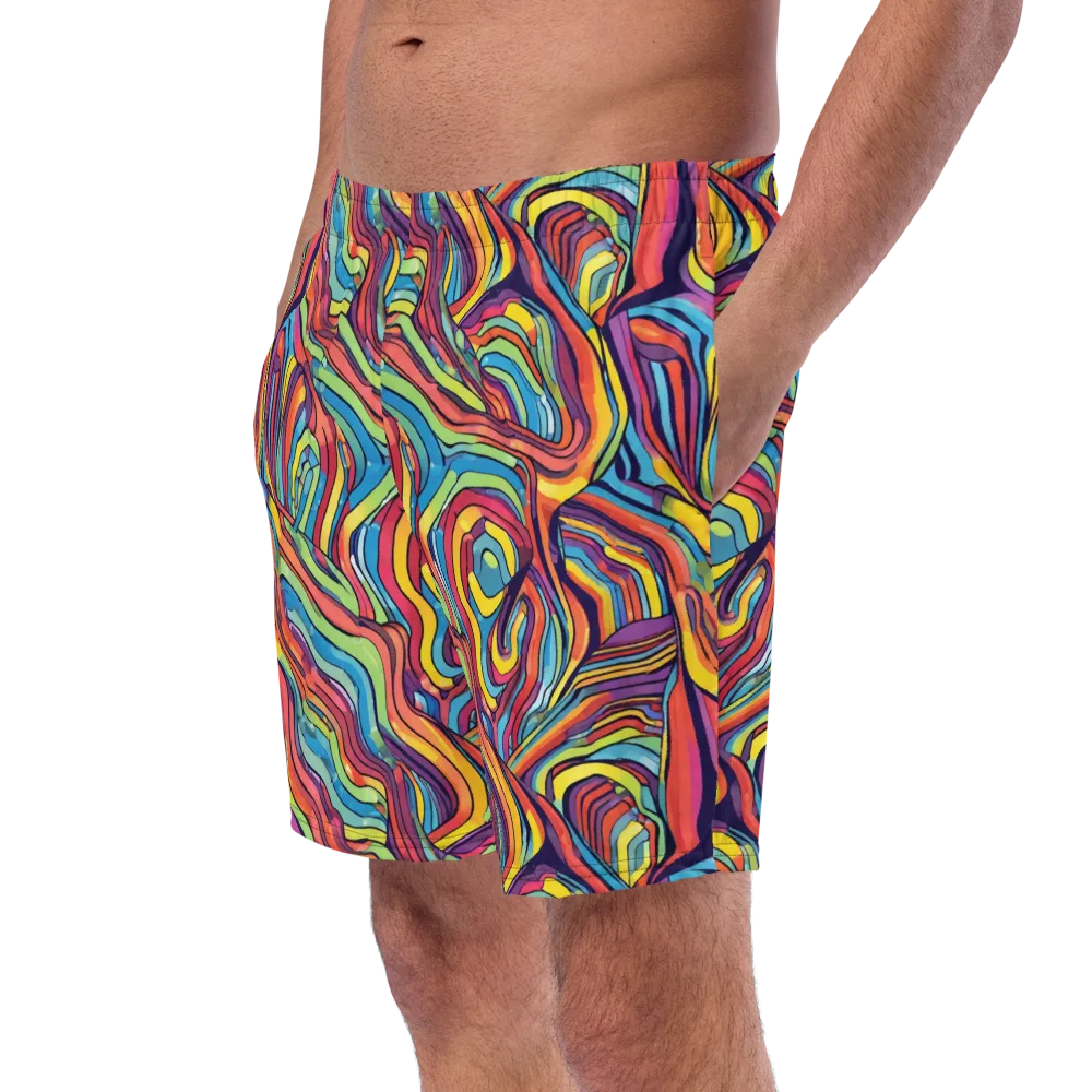 Chromatic Topography on Swim Trunks — Left Front