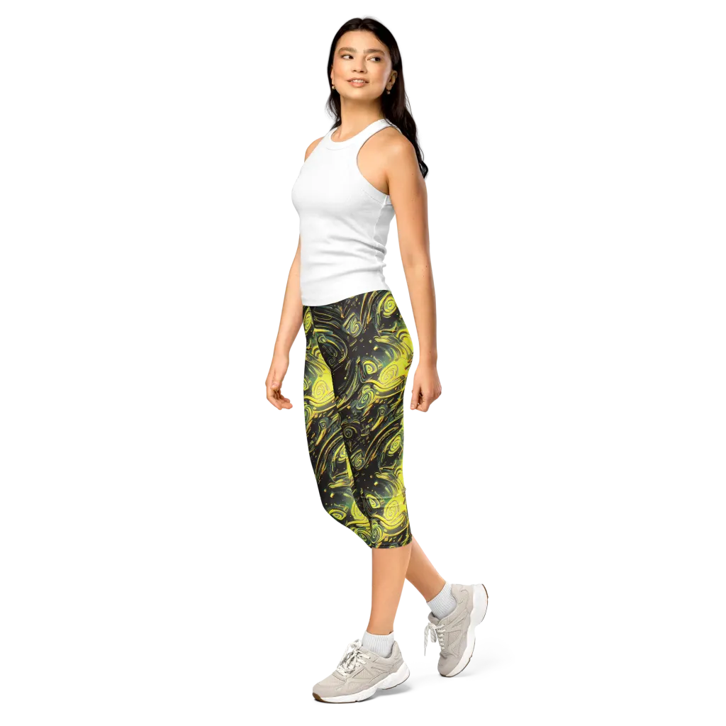 Eversen Whirl on Capri Leggings — Left Front