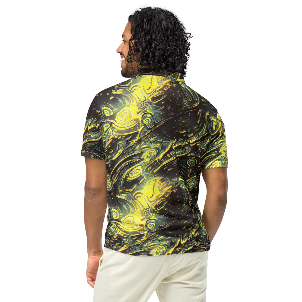 Eversen Whirl on Men's Slim Fit Polo Shirt — Back