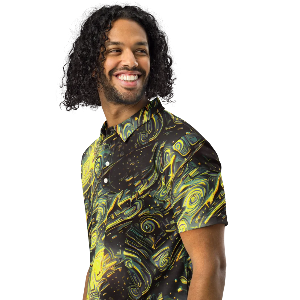 Eversen Whirl on Men's Slim Fit Polo Shirt — Left Front