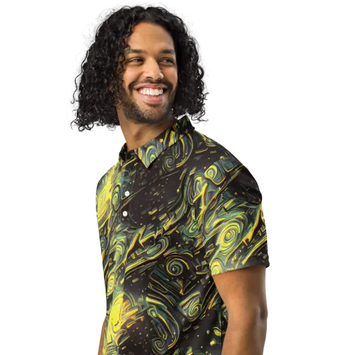 Eversen Whirl on a Men's Slim Fit Polo Shirt
