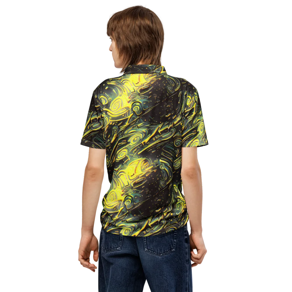 Eversen Whirl on Men's Slim Fit Polo Shirt — Back
