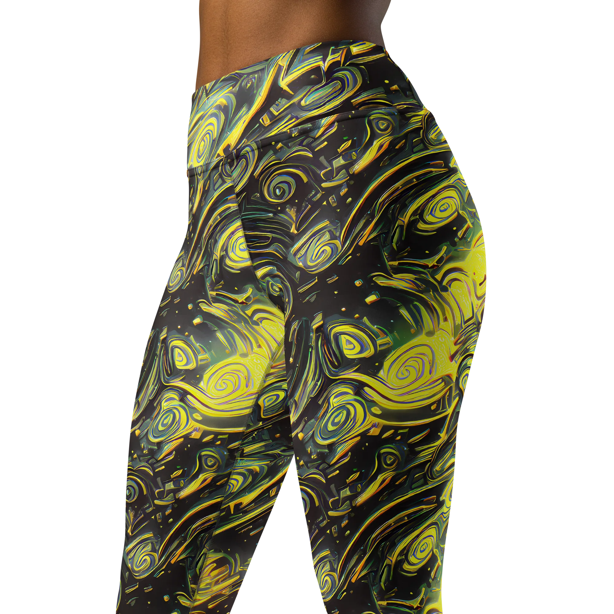 Eversen Whirl on Yoga Leggings — Left Front
