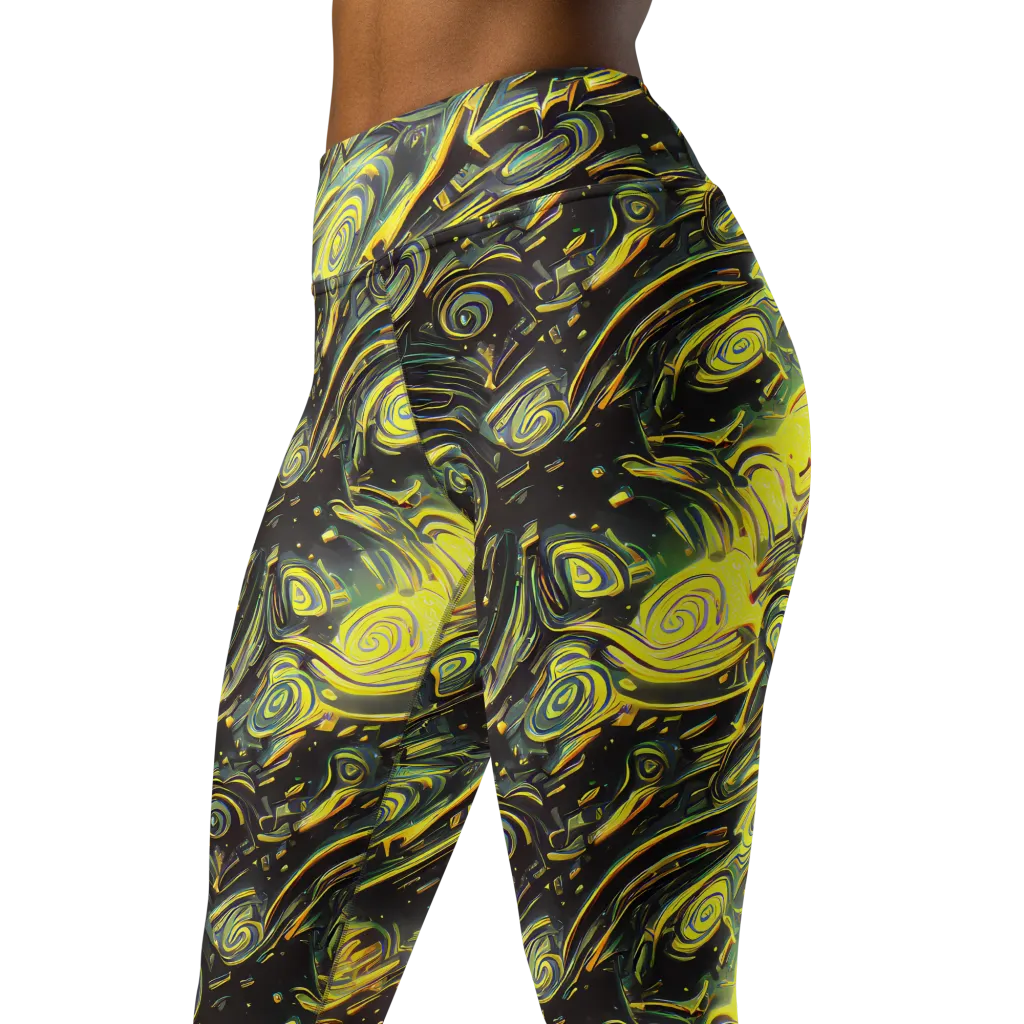 Eversen Whirl on Yoga Leggings — Left Front