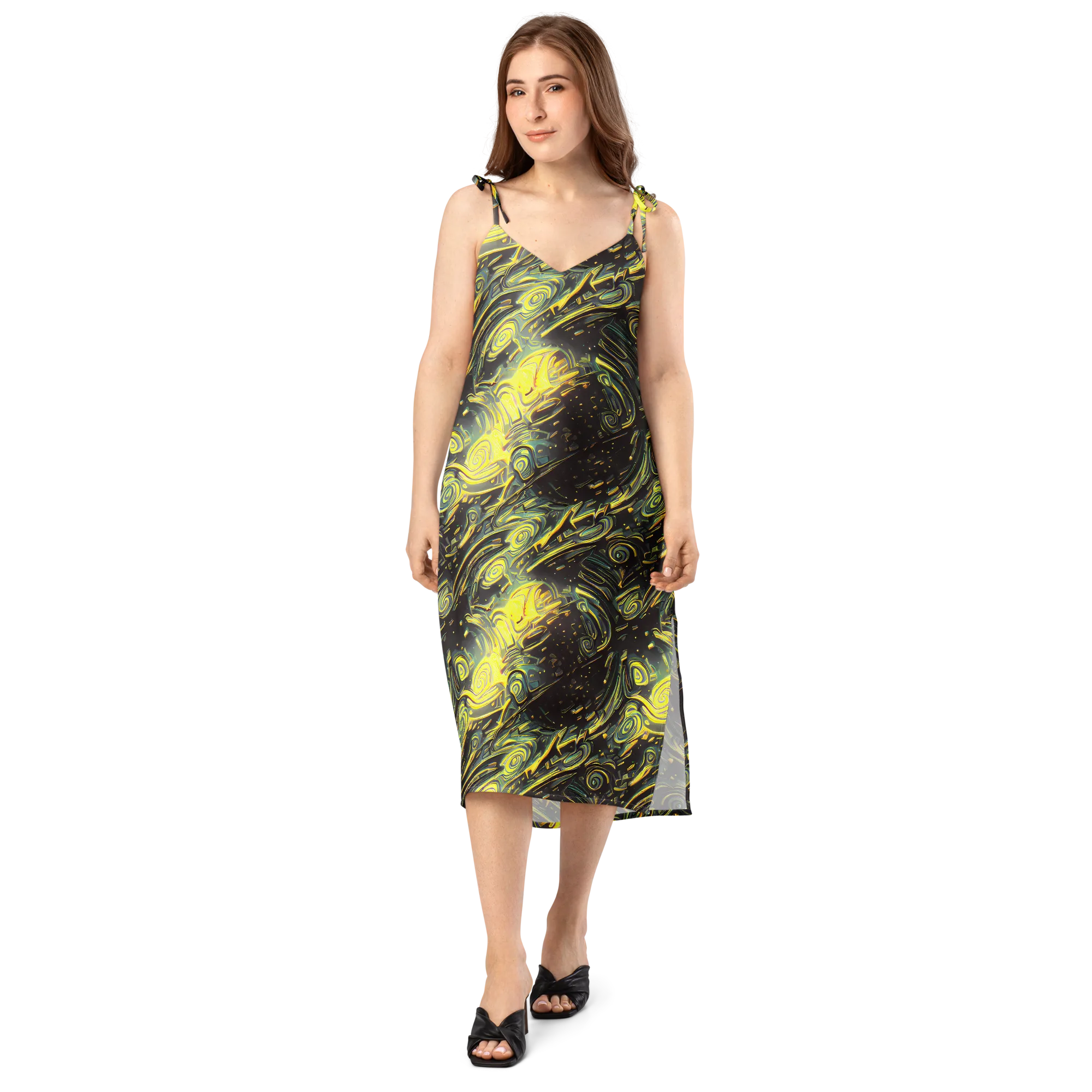 Eversen Whirl on Slip Dress — Front