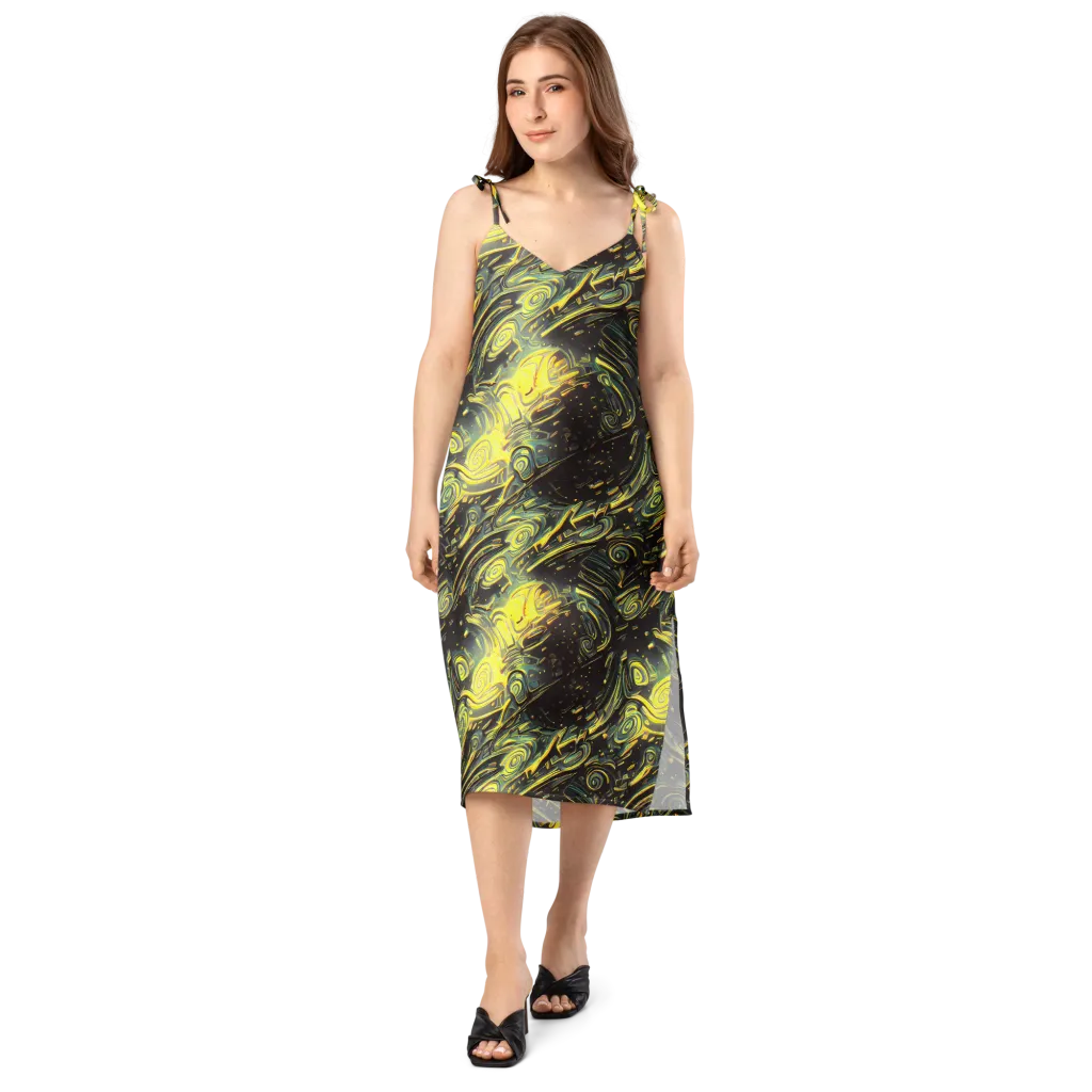 Eversen Whirl on Slip Dress — Front