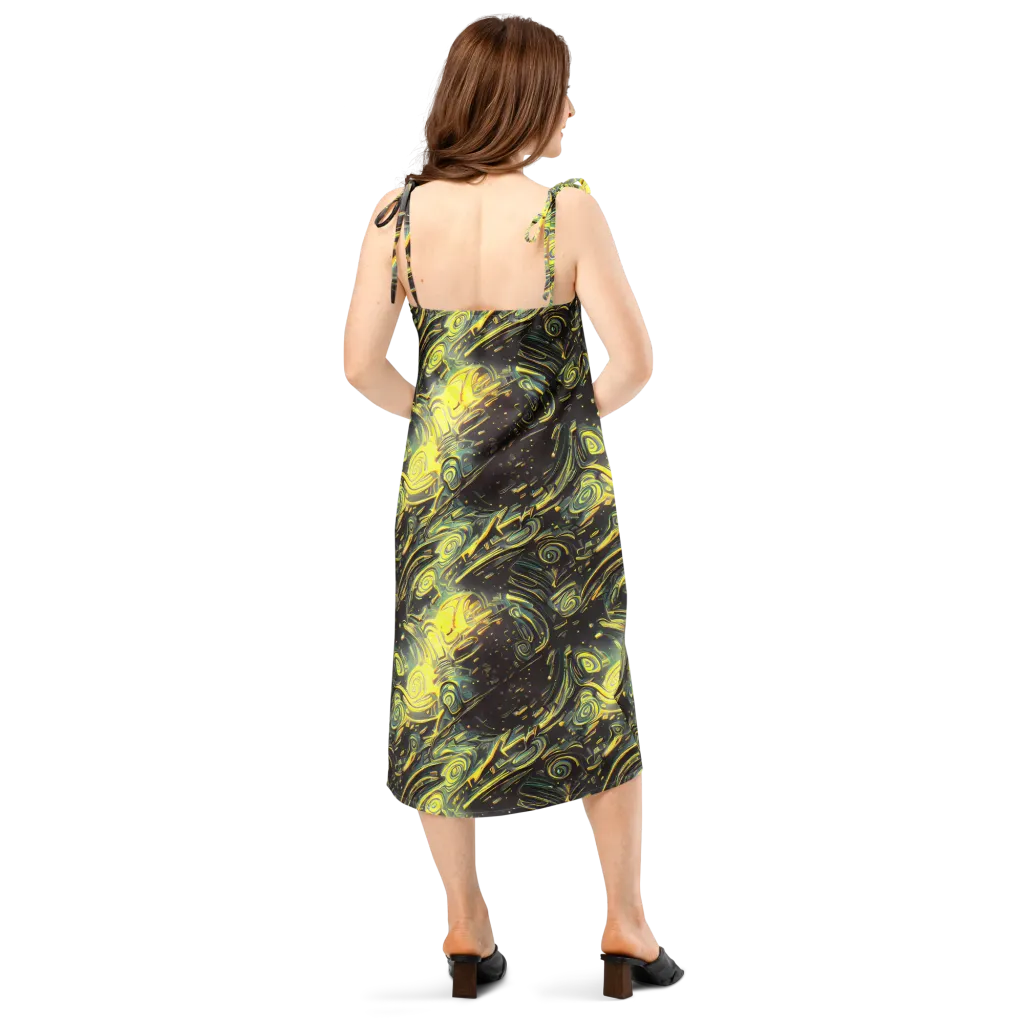 Eversen Whirl on Slip Dress — Back