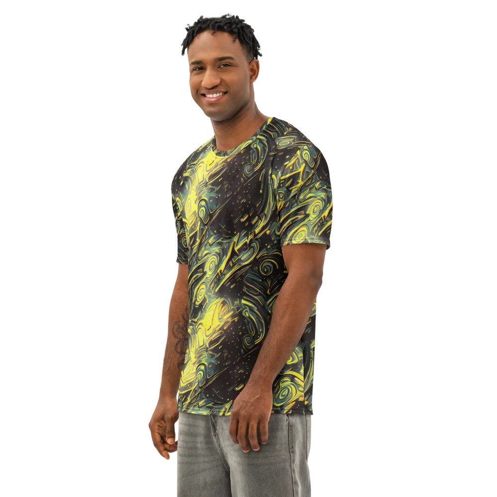 Eversen Whirl on Men's Cotton Crew Neck T-Shirt — Left Front