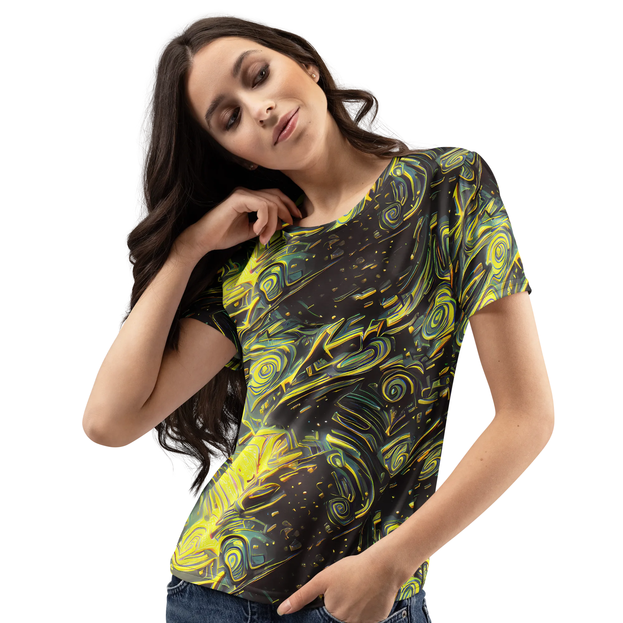 Eversen Whirl on Women's Crew Neck T-Shirt — Left Front