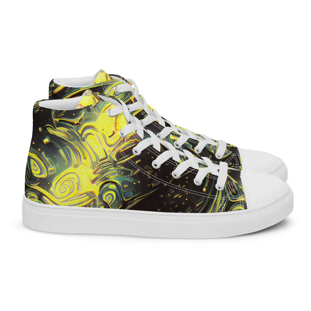 Eversen Whirl on Women's High Top Canvas Shoes — Right