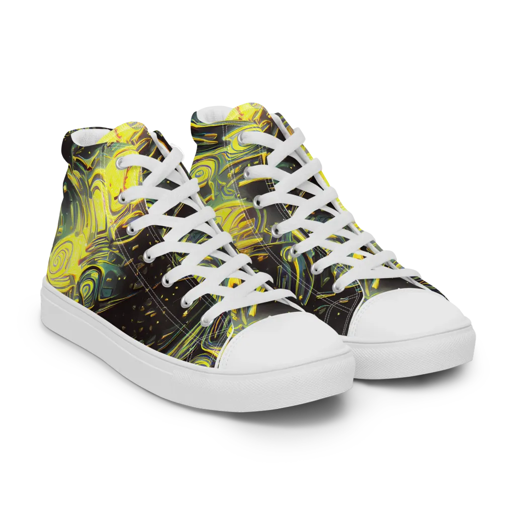 Eversen Whirl on Women's High Top Canvas Shoes — Right Front