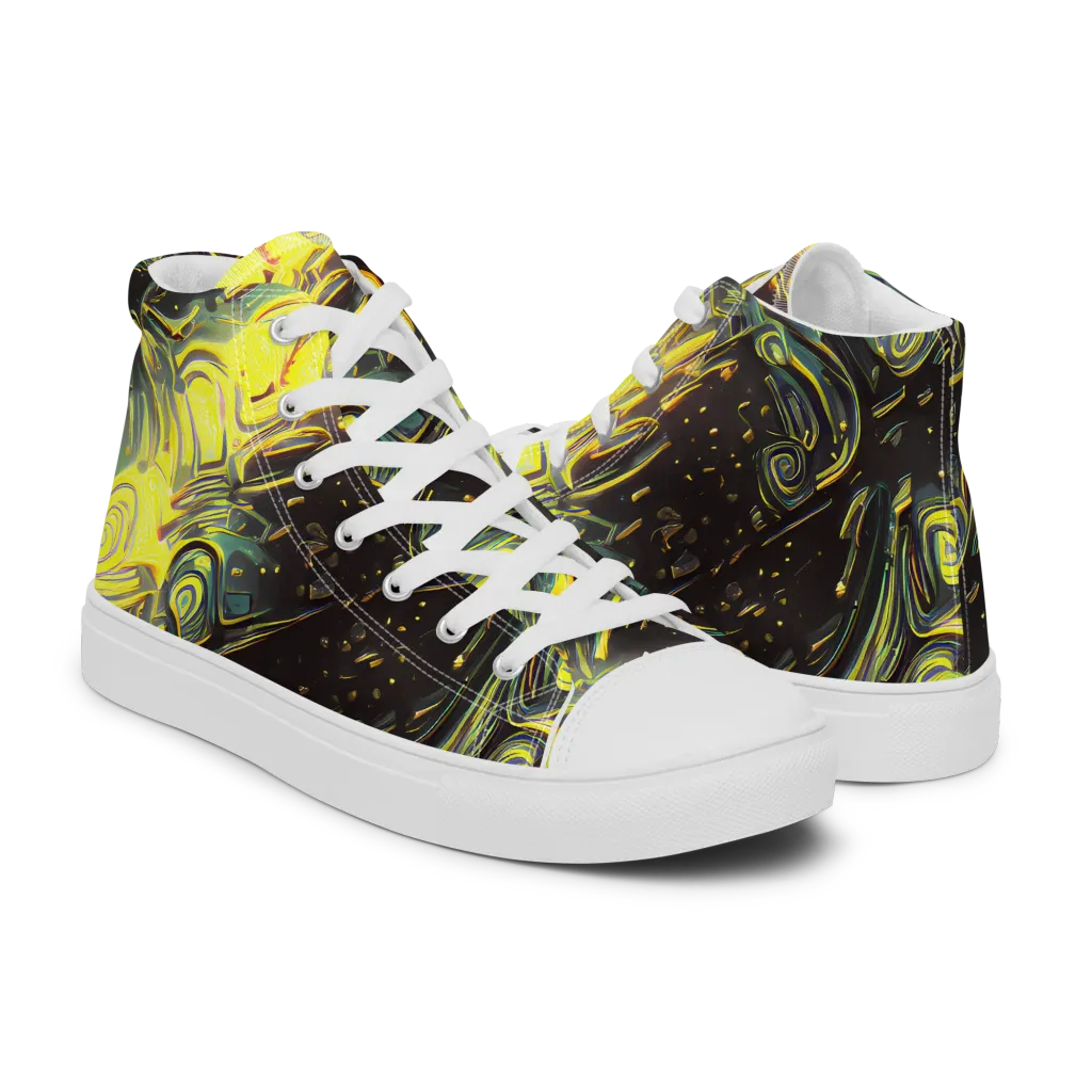 Eversen Whirl on Women's High Top Canvas Shoes — Right