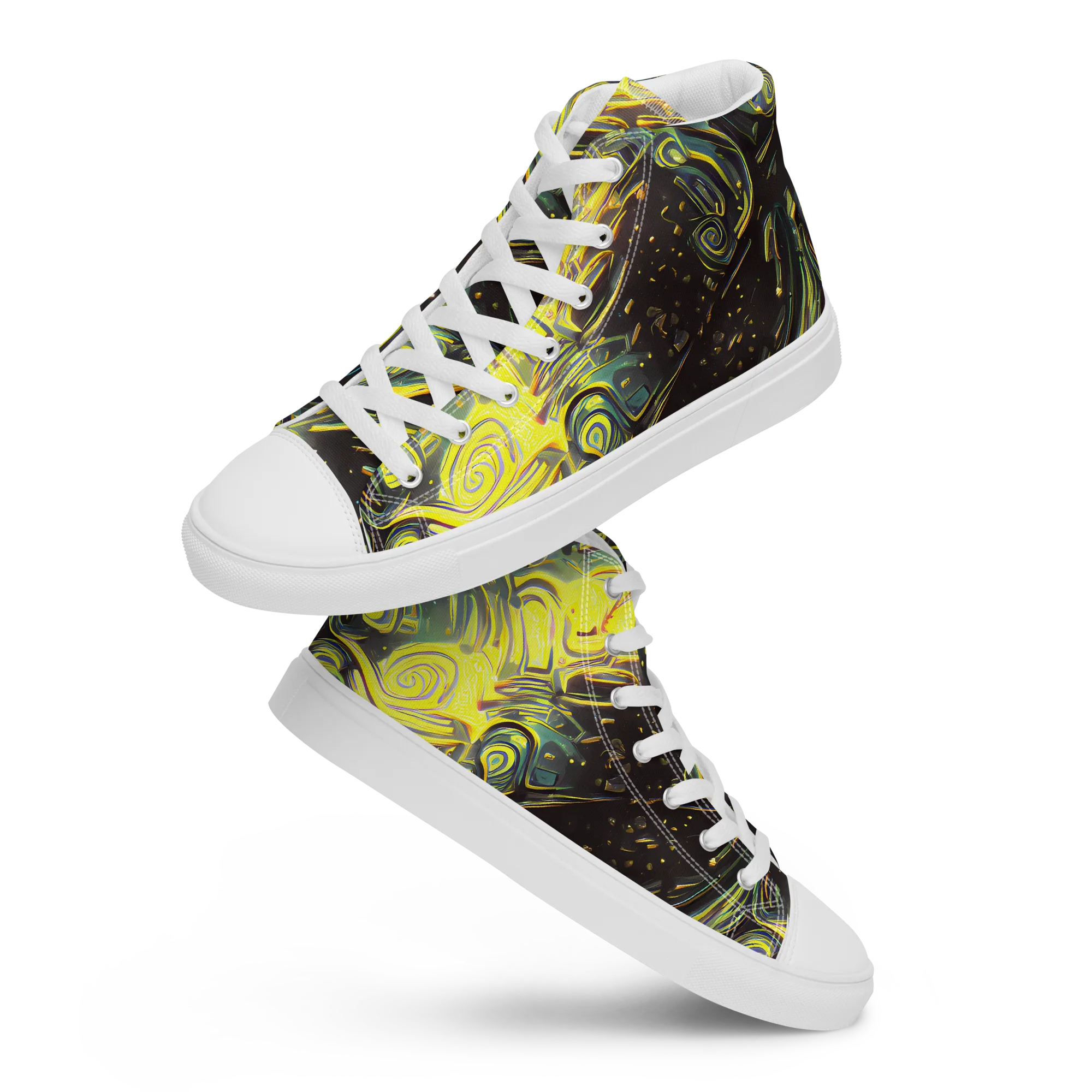 Eversen Whirl on Women's High Top Canvas Shoes — Front