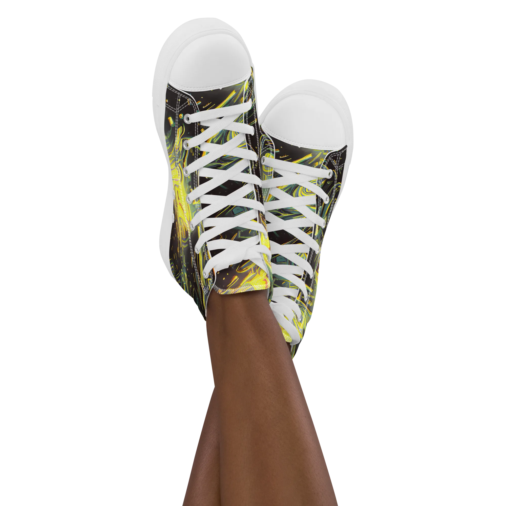 Eversen Whirl on Women's High Top Canvas Shoes — Front