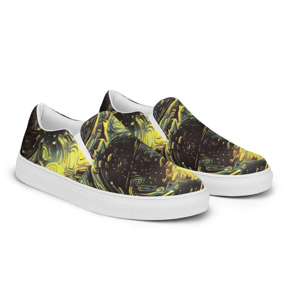 Eversen Whirl on Men's Slip-On Canvas Shoes — Right Front