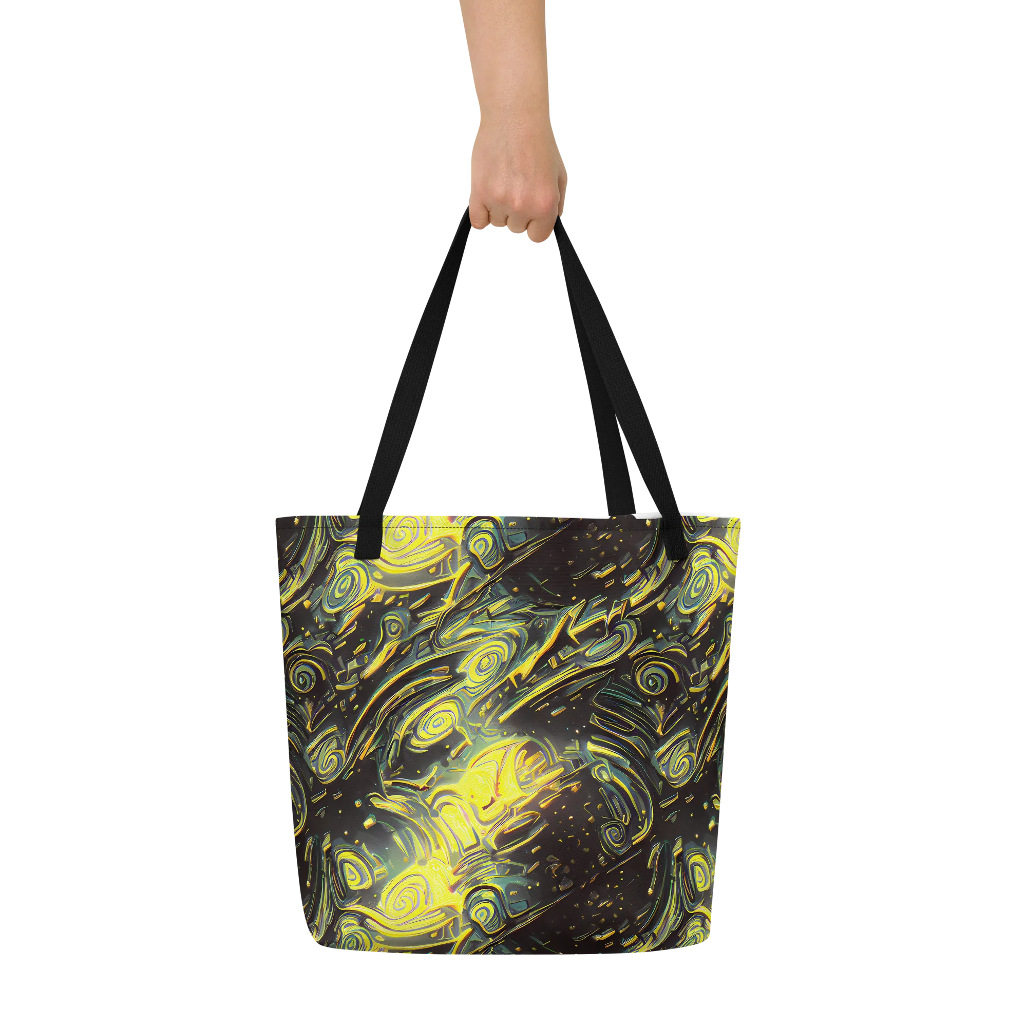 Eversen Whirl on Large Tote Bag W/ Pocket — Front