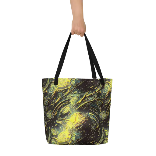 Eversen Whirl on a Large Tote Bag W/ Pocket