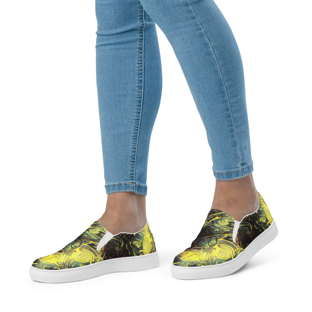 Eversen Whirl on Women's Slip-On Canvas Shoes — Front